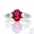1.24 Carat Burma Ruby and Diamond Platinum Ring