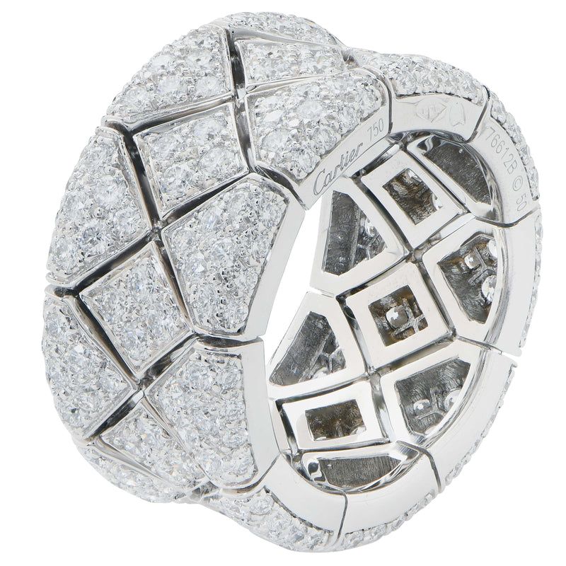 Cartier High Jewelry Collection Diamond Band in 18 Karat White Gold