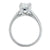 1.09 Carat Princess Cut Diamond GIA Graded J/SI1 Platinum Engagement Ring