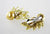 12  MM Golden South Sea Cultured Pearl Diamond Gold Ear Clips.