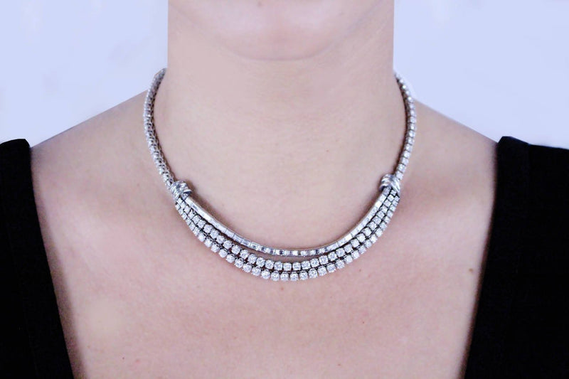 16 Carat Diamond Platinum Necklace