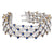 Tiffany & Co. Trellis Sapphire Diamond Gold Platinum Bracelet