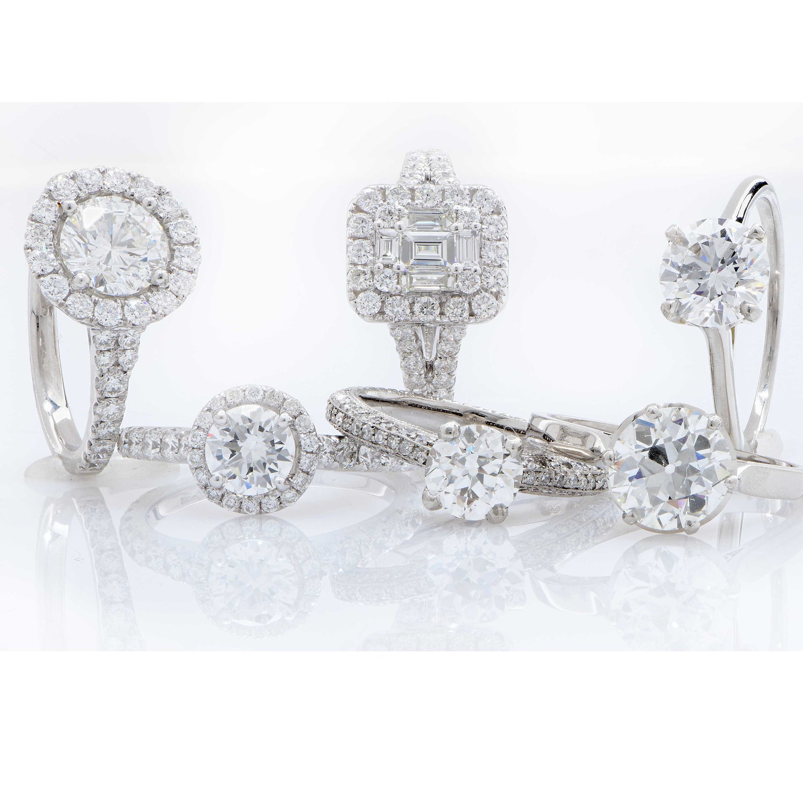 Choosing a diamond for your engagement ring.