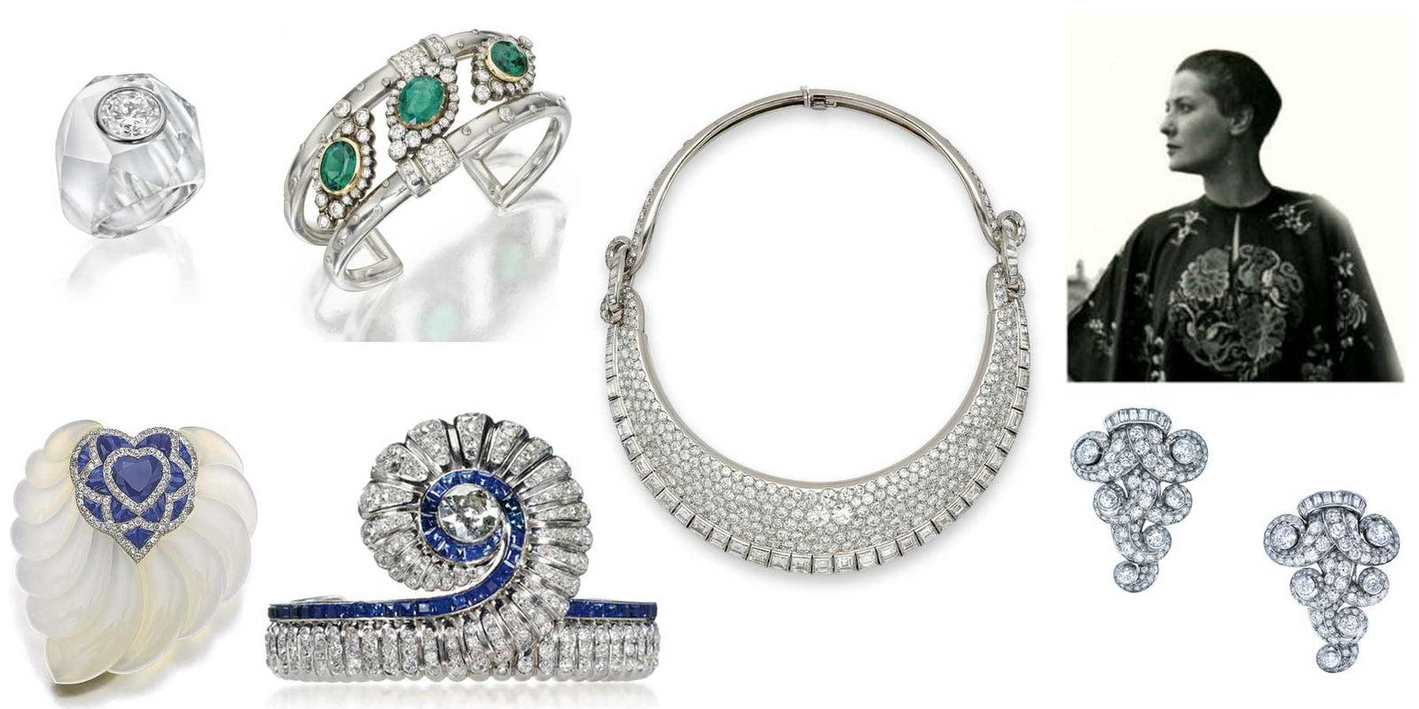 Suzanne BELPERRON Art Deco Diamond Pendant Necklace