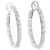 2.64 Carat Diamond Hoop Earrings in 18 Karat White Gold