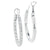 2.64 Carat Diamond Hoop Earrings in 18 Karat White Gold