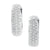 Diamond Huggie Earrings in 18 Karat White Gold