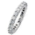 2 Carat Diamond Eternity Band in 18 Karat White Gold