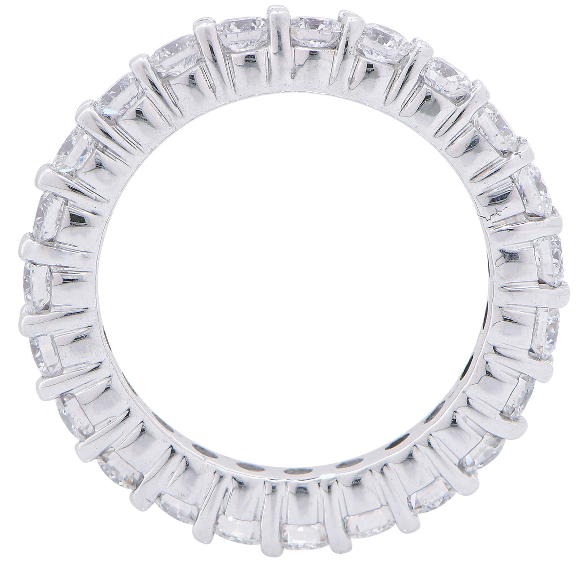 2 Carat Diamond Eternity Band in 18 Karat White Gold