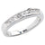 Lady's Princess Cut Diamond Wedding Channel Set Band