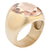 Pomellato Narciso Pink Quartz 18 Karat Yellow Gold Ring