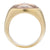 Pomellato Narciso Pink Quartz 18 Karat Yellow Gold Ring