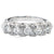 Classic Five Diamond Platinum Wedding Band