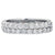 1.35 Carat Diamond Double Row Half Eternity Band in 18 Karat White Gold