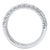 1.35 Carat Diamond Double Row Half Eternity Band in 18 Karat White Gold