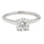 .93 Carat Round Brilliant Cut Diamond Engagement Ring in 18 Karat White Gold