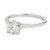 .93 Carat Round Brilliant Cut Diamond Engagement Ring in 18 Karat White Gold