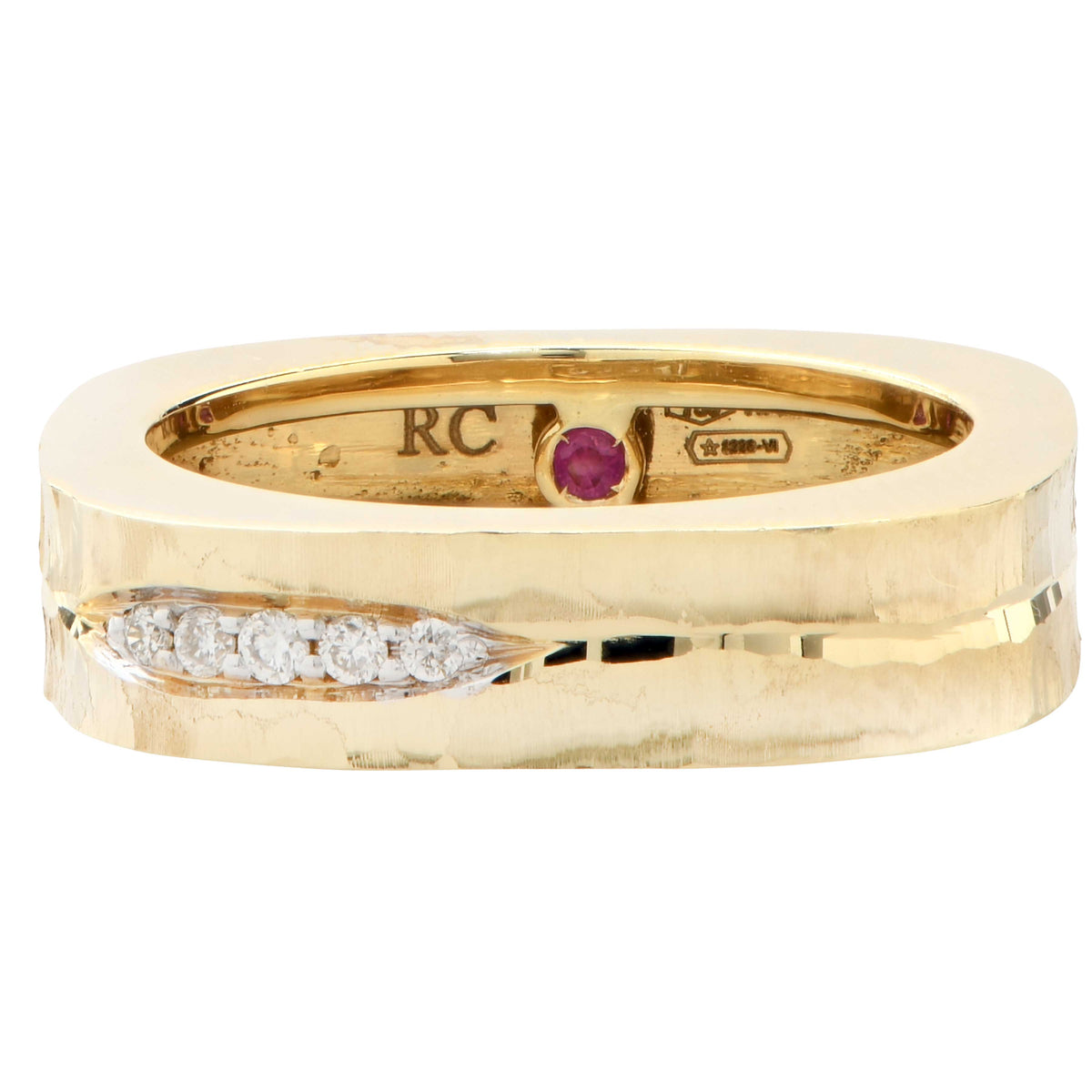 Roberto Coin Diamond 18 Karat Yellow Gold Ring