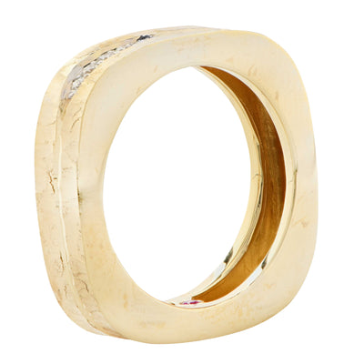 Roberto Coin Diamond 18 Karat Yellow Gold Ring