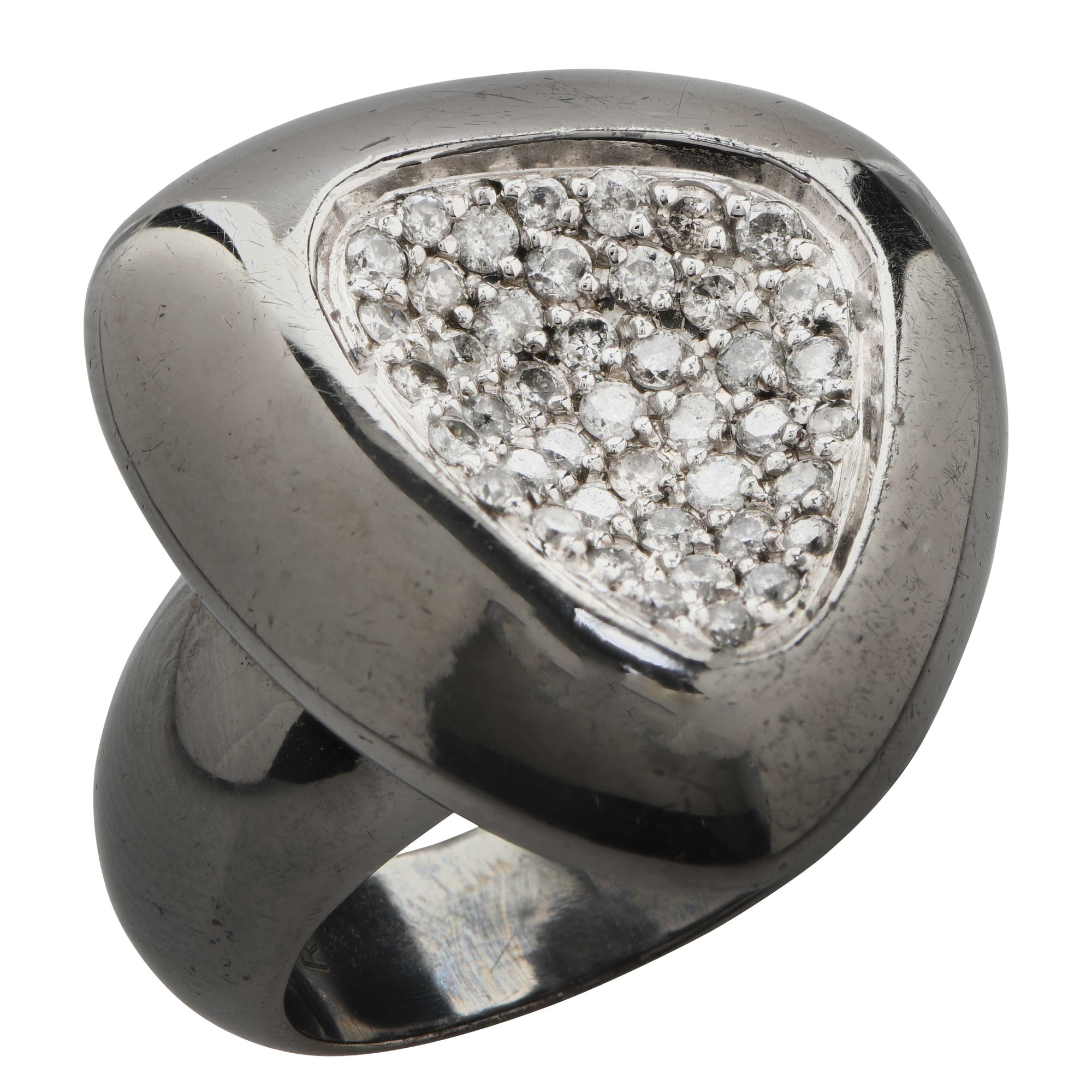 Roberto Coin Capri Plus Diamond on Silver Ring