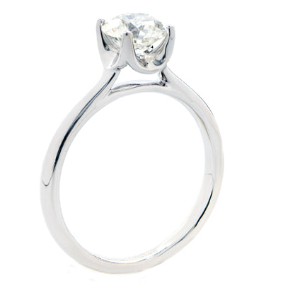 1.13 Carat Round Brilliant Cut Diamond Engagement Ring