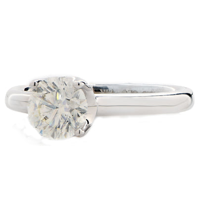 1.13 Carat Round Brilliant Cut Diamond Engagement Ring