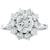 2.41 Carat Total Weight Engagement Ring in 18 Karat White Gold