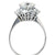 2.41 Carat Total Weight Engagement Ring in 18 Karat White Gold