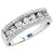 Lady's Diamond Fashion Ring in 14 Karat White Gold