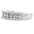 Lady's Diamond Fashion Ring in 14 Karat White Gold