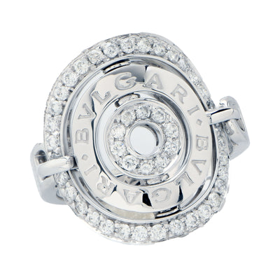 Bulgari Astrale Diamond Ring in 18 Karat White Gold