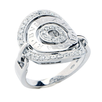 Bulgari Astrale Diamond Ring in 18 Karat White Gold