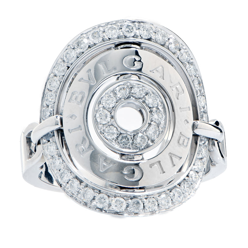 Bulgari Astrale Diamond Ring in 18 Karat White Gold