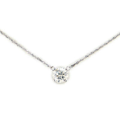 2.02 Round Brilliant Cut Diamond Pendant Necklace