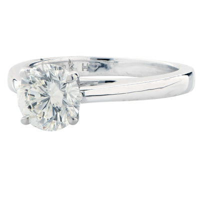 1.51 Carat Round Brilliant Cut Diamond Engagement Ring