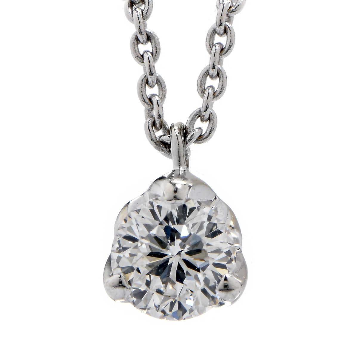 Roberto Coin .40 Carat Round Brilliant Cut Diamond Pendant