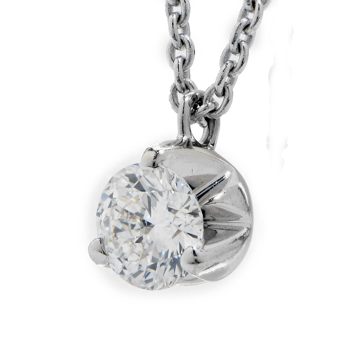 Roberto Coin .40 Carat Round Brilliant Cut Diamond Pendant