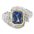 2.25 Carat Emerald Cut Tanzanite and Diamond Ring