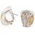 Enamel and Diamond Earrings in 14Karat White Gold