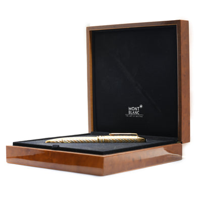 Montblanc Meisterstück Solitaire Chevron 18K Solid Gold Fountain Pen Model 149