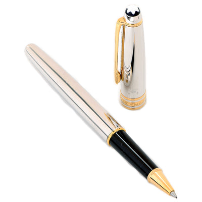 The Montblanc Meisterstück Solitaire Pure Platinum 950 Classique Ballpoint Pen Model 18025
