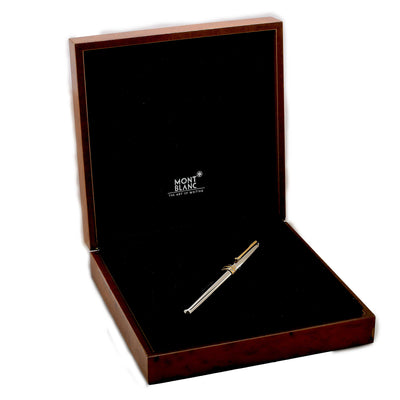 The Montblanc Meisterstück Solitaire Pure Platinum 950 Classique Ballpoint Pen Model 18025