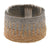 Florentine Loom Woven 18 Karat Yellow and White Gold Bracelet