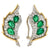 Raymond Yard Emerald and Diamond Earrings