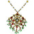 Reversible Enamel Seed Pearl Cut Diamond Gold Indian Necklace