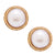 Mabe Pearl Yellow Gold Earrings