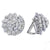 25 Carat Diamond Platinum Ear Clips