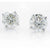 1.66 Carat Total Weight Diamond Stud Earrings