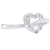 Petite Heart Diamond White Gold Ring
