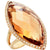 23 Carat Natural Citrine Diamond Yellow Gold Ring